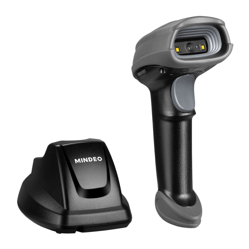 Беспроводной сканер штрих-кода 2D MINDEO CS2291-HD серый/черный с подставкой (CS2291-HD(BT)
