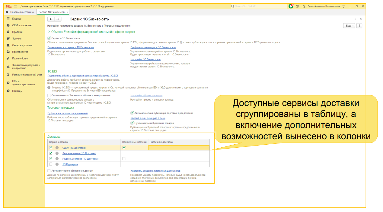 1С:Доставка: бесшовная интеграция сервисов СДЭК, Деловые линии и Яндекс Доставка с типовыми конфигурациями 1С 1С:Доставка: бесшовная интеграция сервисов СДЭК, Деловые линии и Яндекс Доставка с типовыми конфигурациями 1С