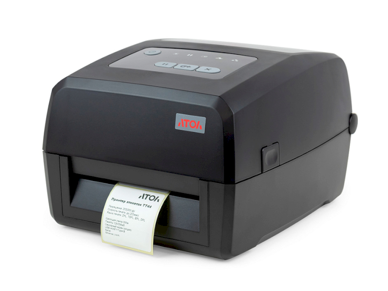 Принтер этикеток АТОЛ TT44 (300 dpi, OTG, LCD, печать ширина 106 мм, скорость 152 мм/с)