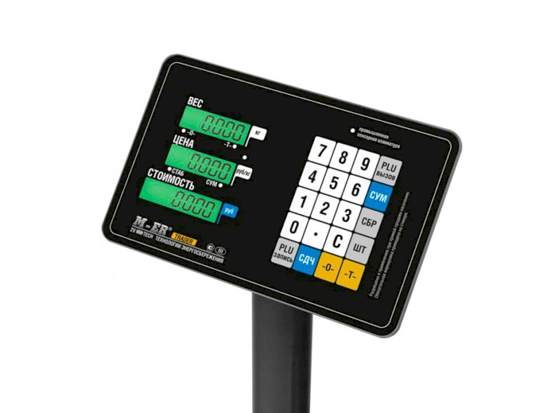Весы напольные M-ER 333 ACP-150.20/50 TRADER с расчетом стоимости товар LCD