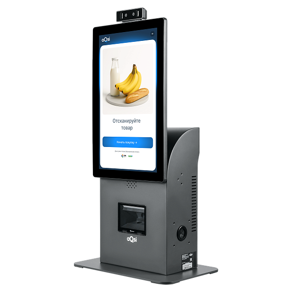 Касса самообслуживания aQsi ТС 156 (15,6; яркость 300 кд/м; N95; 8/128Гб; сканер Newland FM-60) (1С:РМК) без ОС