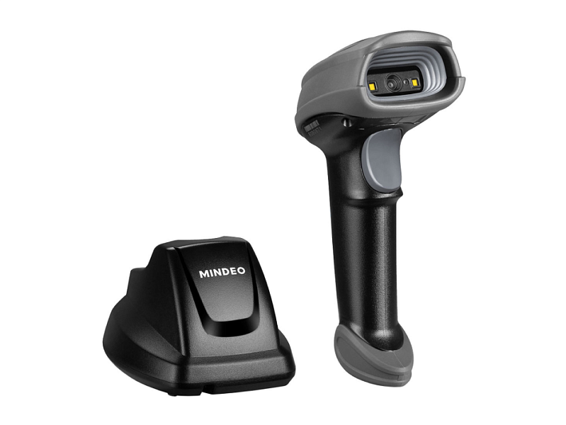 Беспроводной сканер штрих-кода 2D MINDEO CS2291-HD серый/черный с подставкой (CS2291-HD(BT) — фото 2