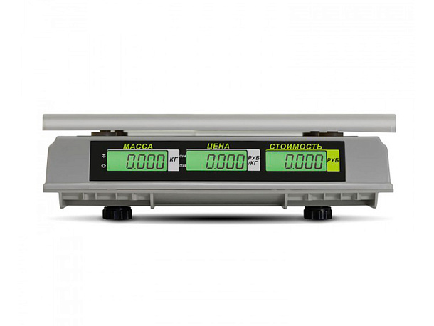 Весы настольные торговые без подключения к ПК M-ER 326 AC-15.2 Slim LCD Белые