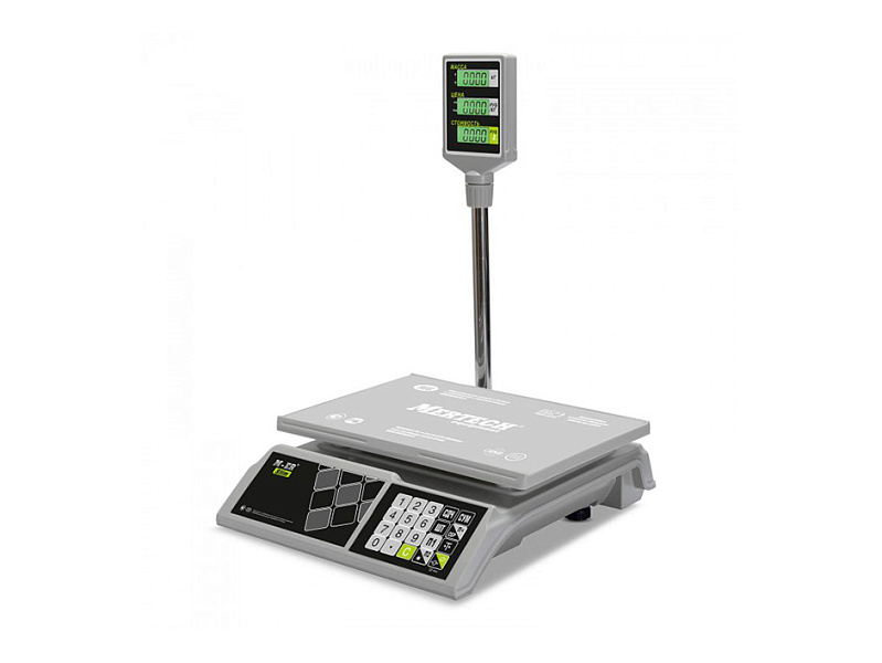 Весы настольные торговые без подключения к ПК M-ER 326 ACP-15.2Slim LCD Белые