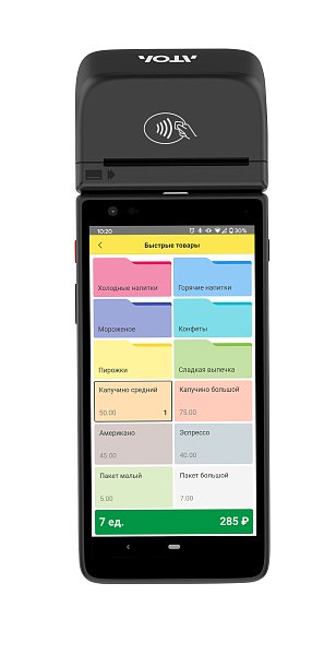 Смарт-терминал АТОЛ СТБ 6  1С:Мобильная касса  Сопровождение на 12 мес.