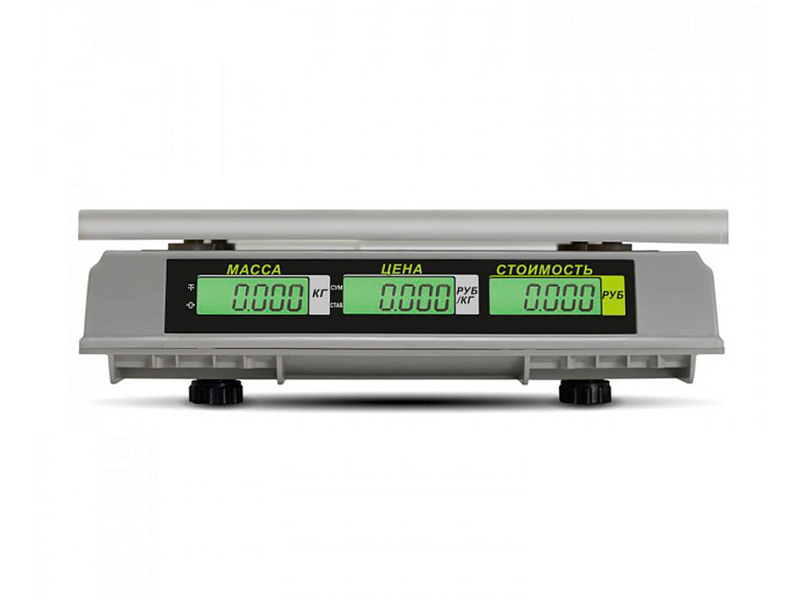 Весы настольные торговые без подключения к ПК M-ER 326 AC-32.5 Slim LCD Белые