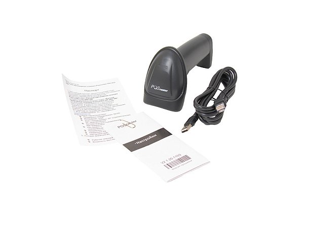 Сканер штрихкода 2D Poscenter HH 2D2 HD, ручной, USB, черный, с кабелем 2,0 м