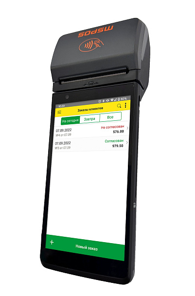 MSPOS-F20-Ф (без ФН, ПО 1С:Мобильная касса, SmartSkyPos (эквайринг))