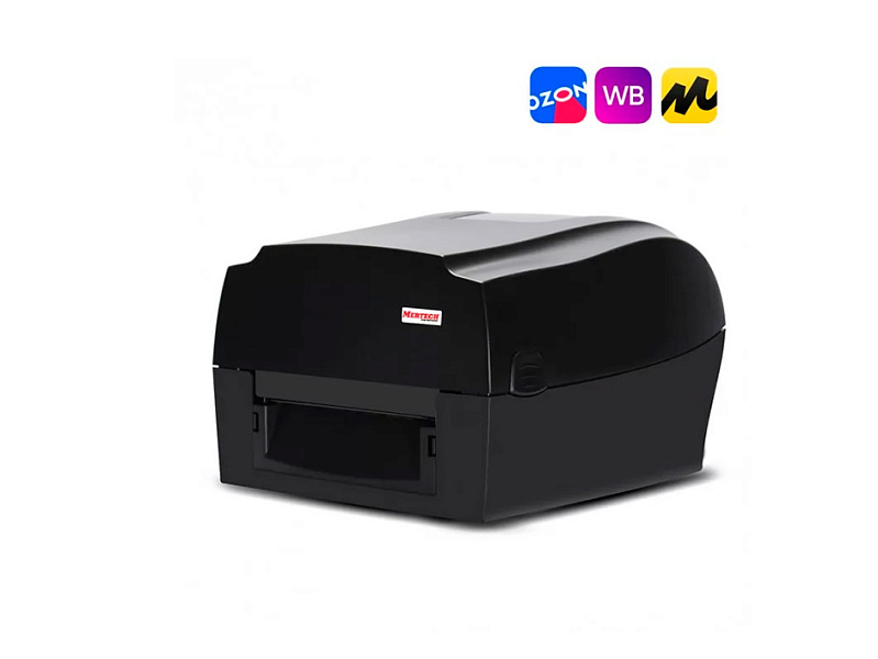 Принтер этикеток Mertech TLP100 TERRA NOVA (Ethernet, RS232, USB) black