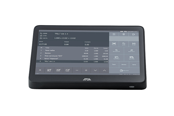 Сенсорный терминал АТОЛ Optima V7 Lite, без АКБ, без ОС