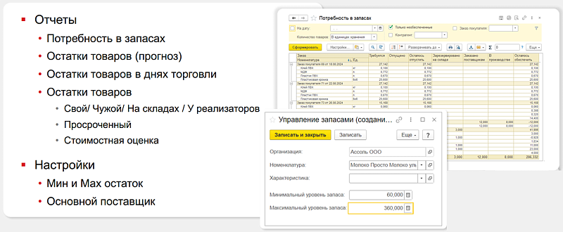 Инструменты на базе 1С:Розницы и 1С:УНФ для удержания клиентов и стимулирования продаж